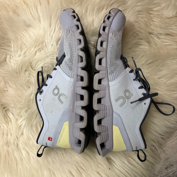 On Running Cloudstratus Light Blue and Yellow Shoes ON W CLOUD X 3 SHIFT sz 8 - Picture 1 of 9